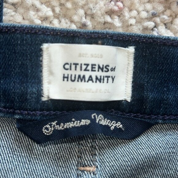 * Citizens Of Humanity Dark Indigo Straight Leg Jeans Size 28 - Picture 3 of 8